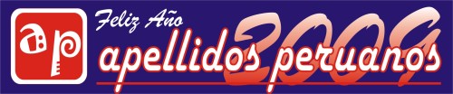 Logotipo de Año Nuevo de Apellidos Peruanos